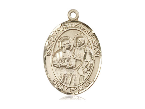 Saint Cosmas & Damian Gold-Filled Medal