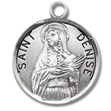 St. Denise Sterling Silver Medal
