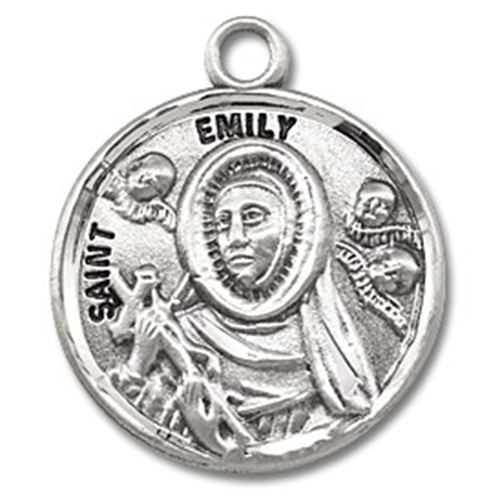 St. Emily Sterling Silver Medal