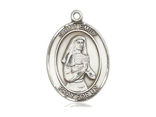 St. Emily Medal Sterling Silver