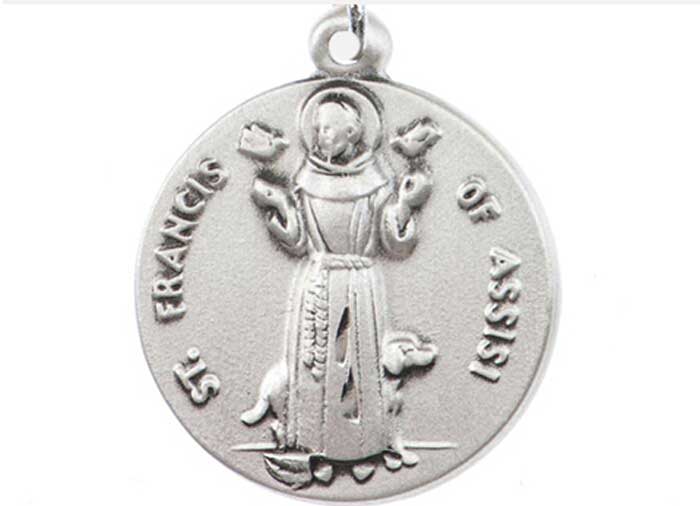 St Francis of Assisi with Animals Medal Only