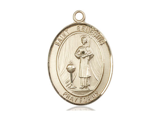 St. Genesius Gold-Filled Medal