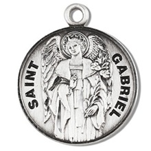 St. Gabriel Sterling Silver Medal