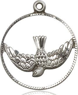 Holy Spirit Sterling Silver Medal