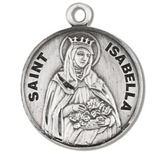 St. Isabella Sterling Silver Medal