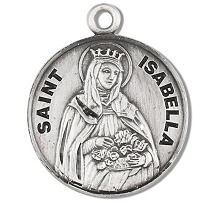 St. Isabella Sterling Silver Medal