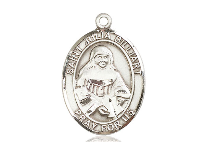 St. Julia Medal Sterling Sliver