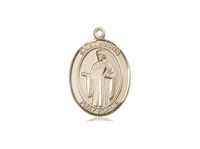 St Justin Gold-Filled Medal