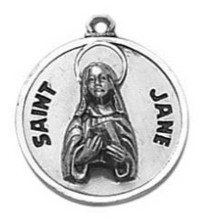 St. Jane Sterling Silver Medal