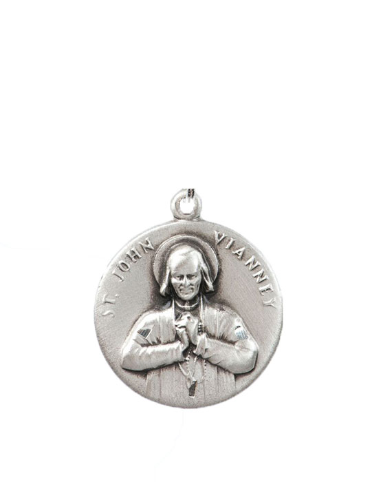 St. John Vianney Medal Sterling