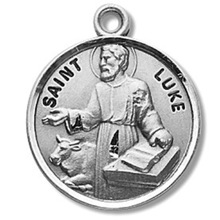 St. Luke Sterling Silver Medal