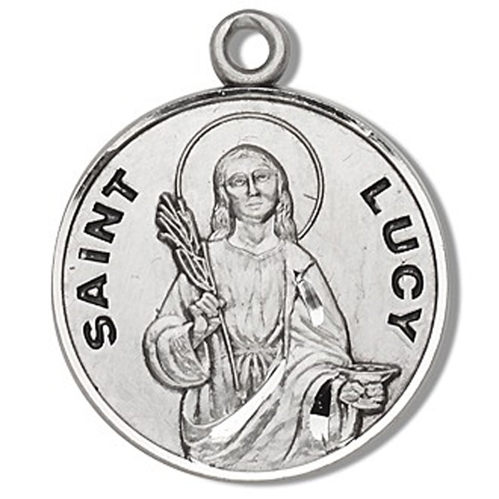 St. Lucy Sterling Silver Medal
