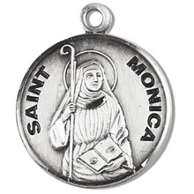 St. Monica Sterling Silver Medal