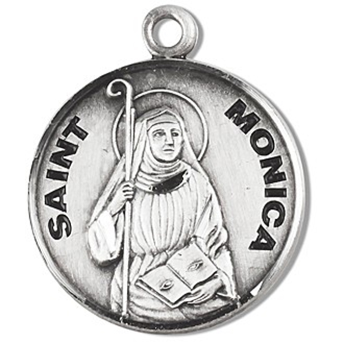 St. Monica Sterling Silver Medal