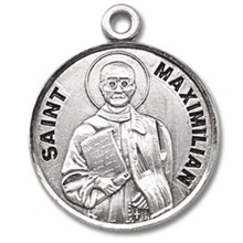 St. Maximilian Kolbe Sterling Silver Medal