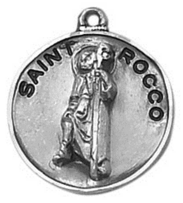 St. Rocco Sterling Silver Medal