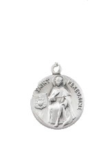 St. Peregrine Medal Sterling Silver