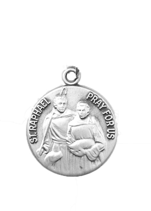 St. Raphael Medal Sterling Sliver