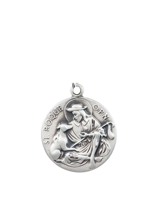 St. Roque Medal Sterling Silver