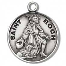 St. Roch Sterling Silver Medal