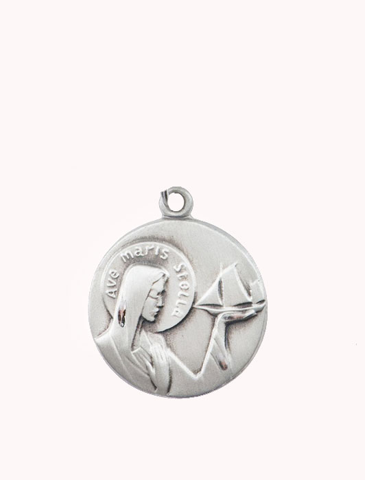 Star of Sea Medal Sterling Silver