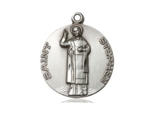 St Stephen Medal Sterling Silver