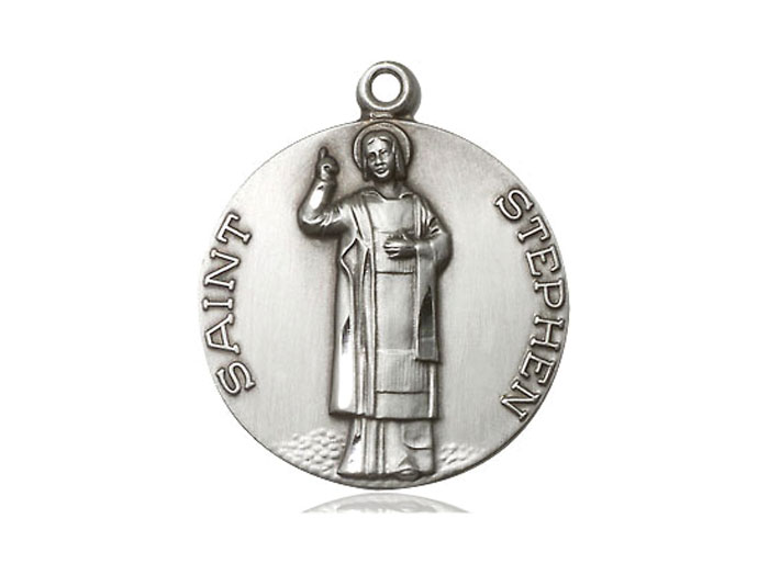 St Stephen Medal Sterling Silver