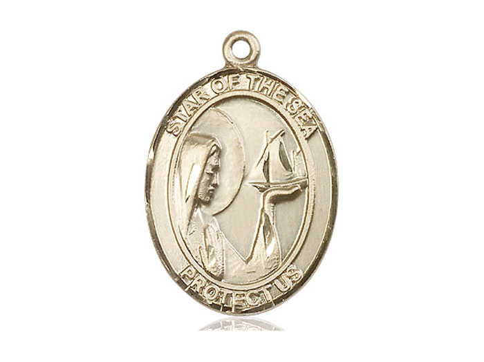 Star of Sea Medal Gold-Filled