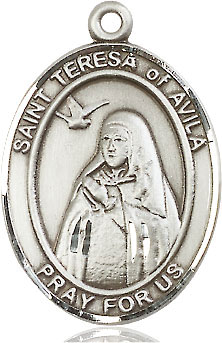 St. Teresa Avila Medal Sterling Silver