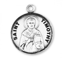 St. Timothy Sterling Silver Medal