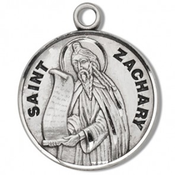 St. Zachary Sterling Silver Medal