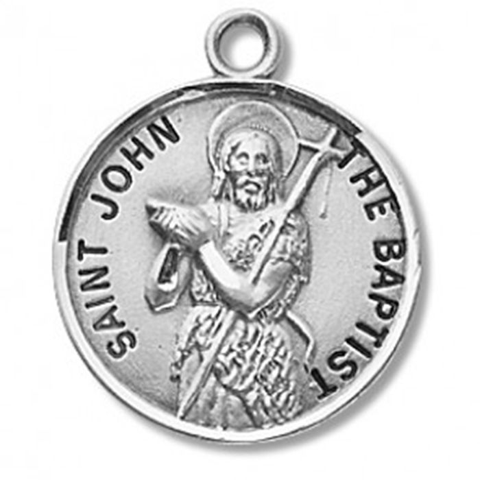 St. John The Baptist Sterling Silver Medal