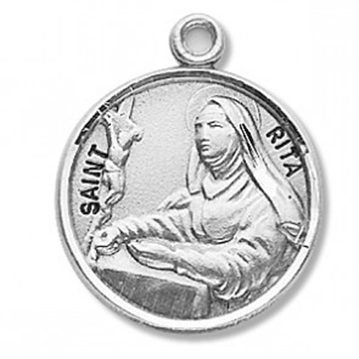 St. Rita Sterling Silver Medal