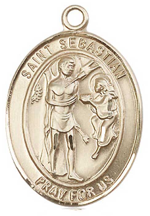 St. Sebastian Gold Filled Medal