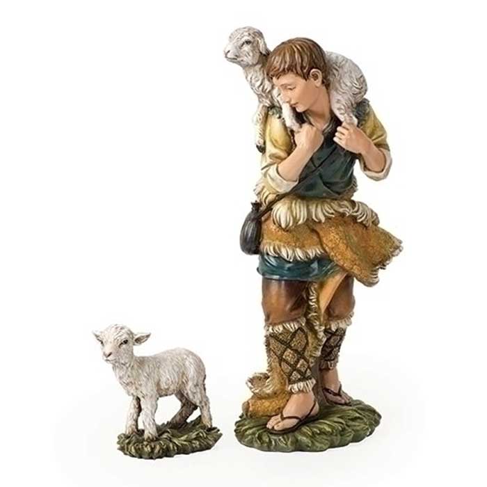 Shepherd With Lamb