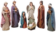7 Figure Color Nativity Set