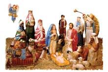 19 Piece Life Size Nativity Set