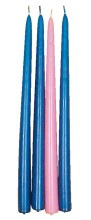 12" Advent Candle Taper Set