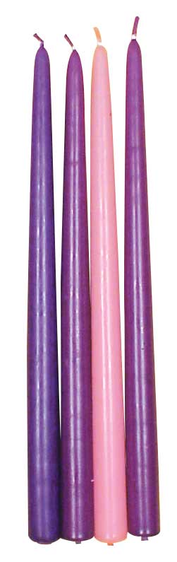 Christmas Advent Candles - 7/8" x 10"