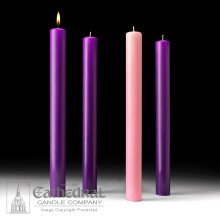 Purple Pink Advent Candle