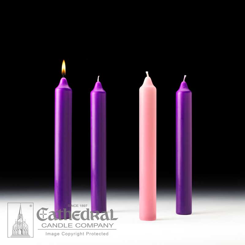 Advent Wreath Altar Candles