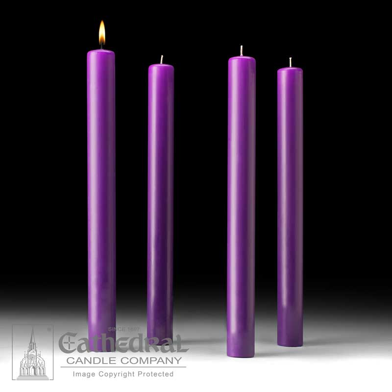 Purple Lenten Altar Candles