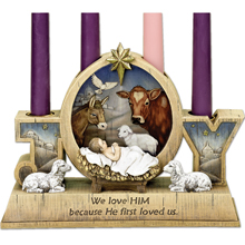 Jesus in the Manger Advent Wreath