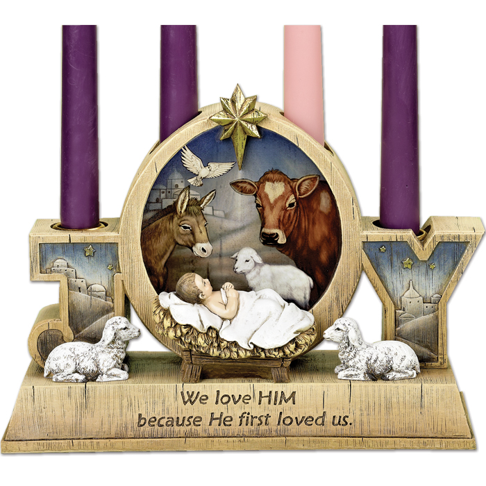 Jesus in the Manger Advent Wreath