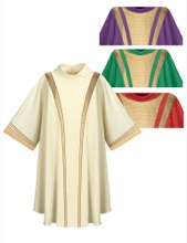 Cantate Fabric Roll Collar Dalmatic