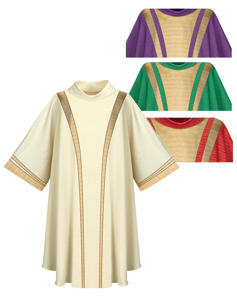 Cantate Fabric Roll Collar Dalmatic