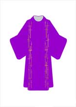 Cross Collection Purple/Muave Dalmatic