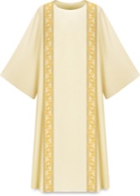 DUPION DALMATIC W/DOUBLE