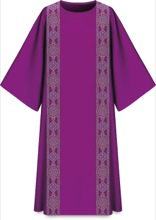 DUPION DALMATIC W/DOUBLE