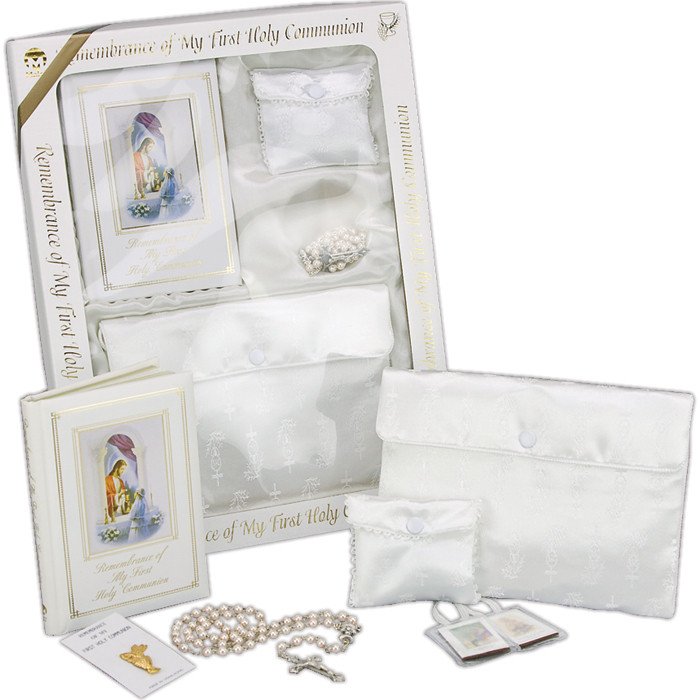 Girl's First Communion Marian Boxed Gift Set